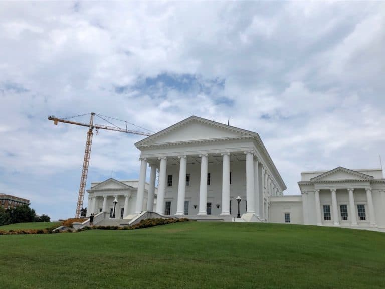 The Virginia State Capitol that Thomas Jefferson designed.