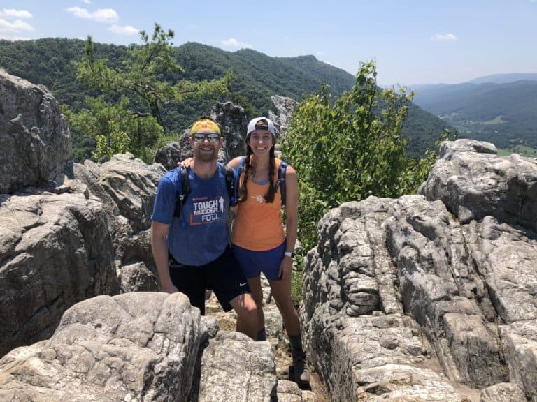 At the top of Seneca Rocks!