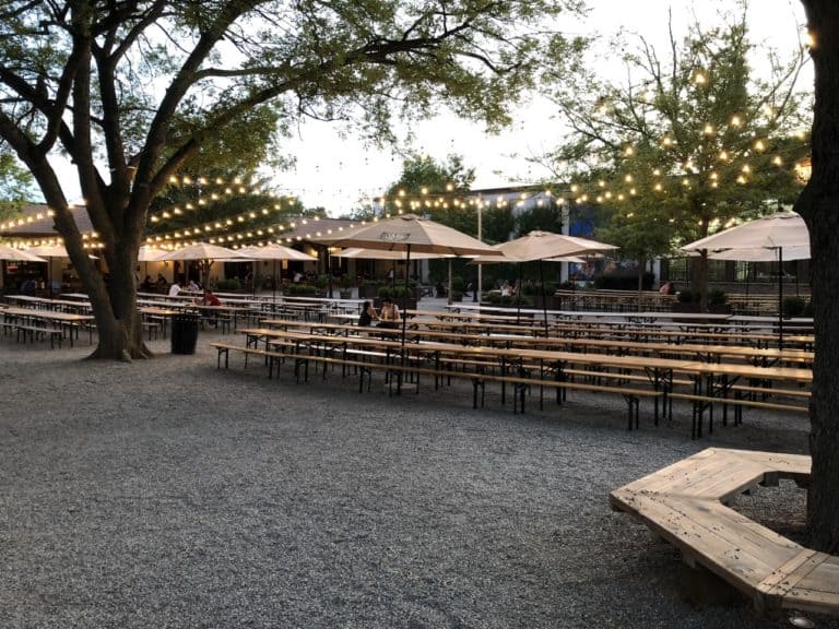 German-style Biergarten!