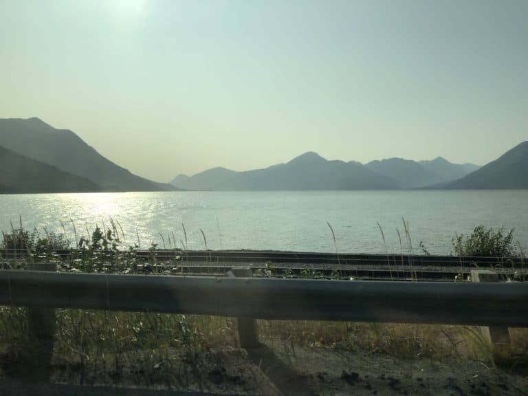 A glimpse of the drive down toward the Kenai Peninsula!