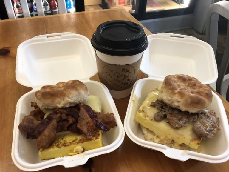 Great breakfast sandwiches and fufu coffee drinks here!