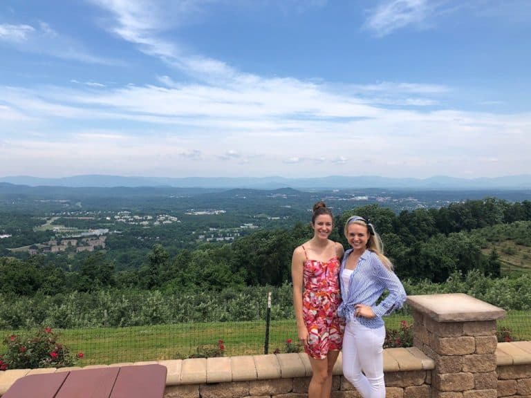 Carter Mountain Orchard with a great view of Charlottesville!