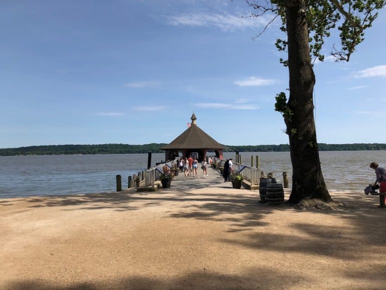 The Potomac River wharf.