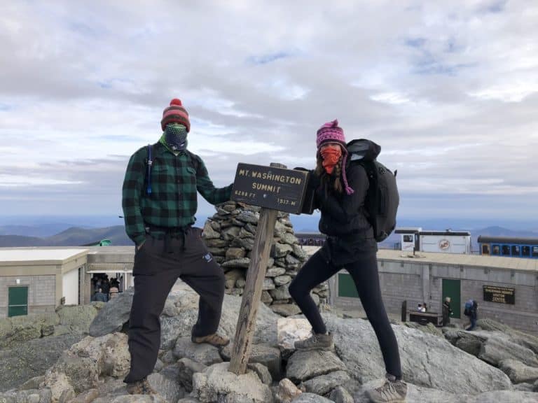 At the official Mount Washington summit!