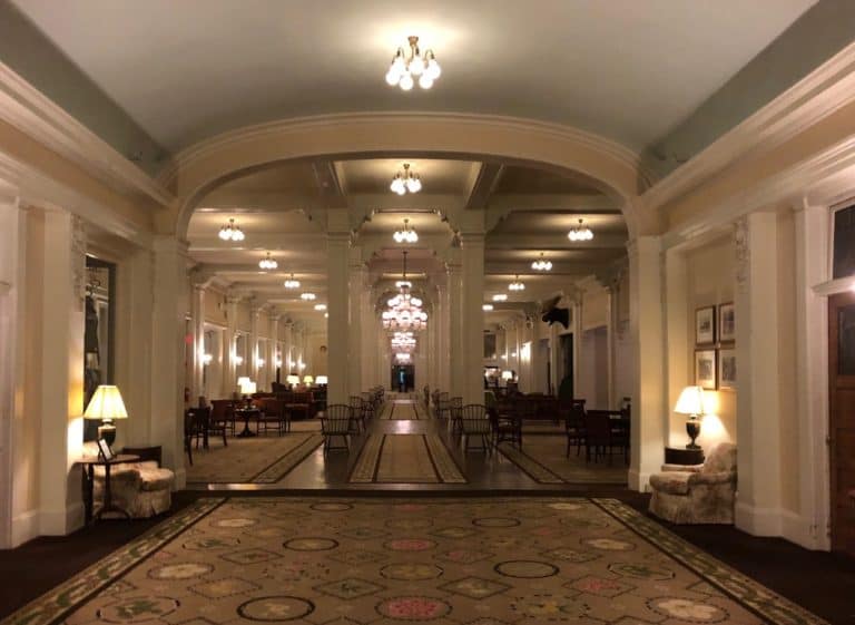 A glimpse at the lobby of the Mount Washington Resort!