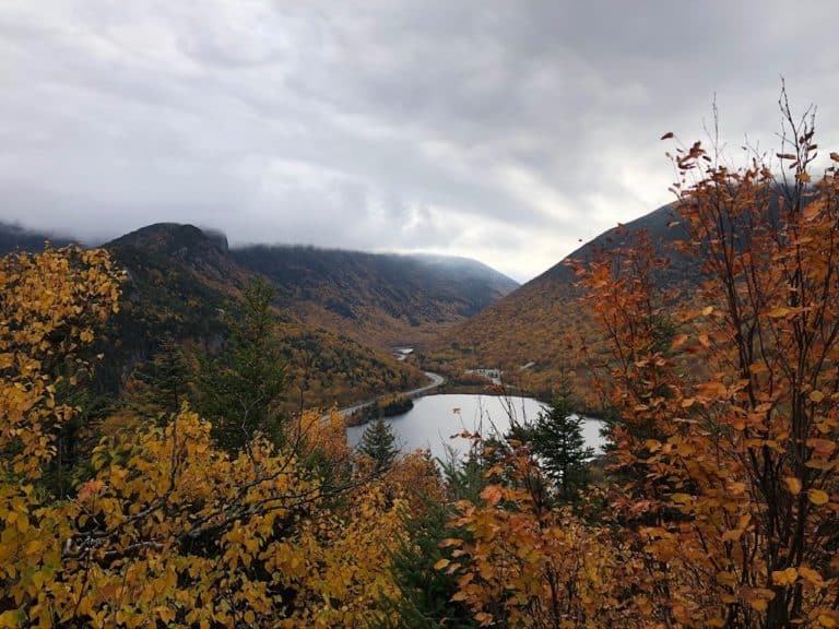 A beautiful lookout along the trail.