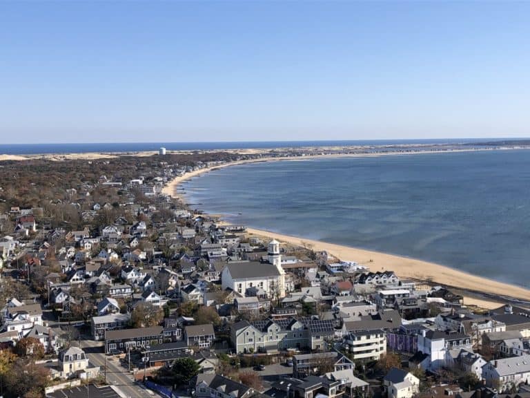 View of Provincetown from the top of the monument!