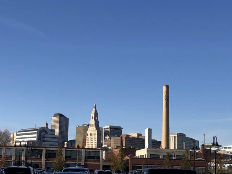 Great views of downtown Hartford right from the brewery!