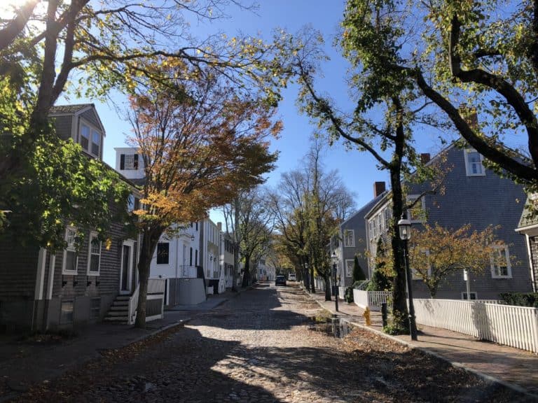 The charming cobblestone streets of Nantucket!