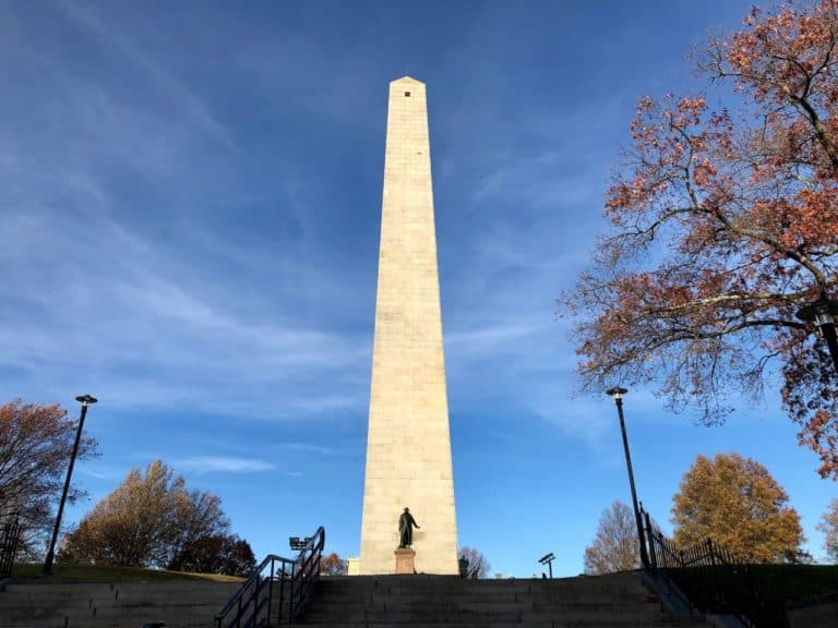 Bunker Hill Monument in Charlestown.