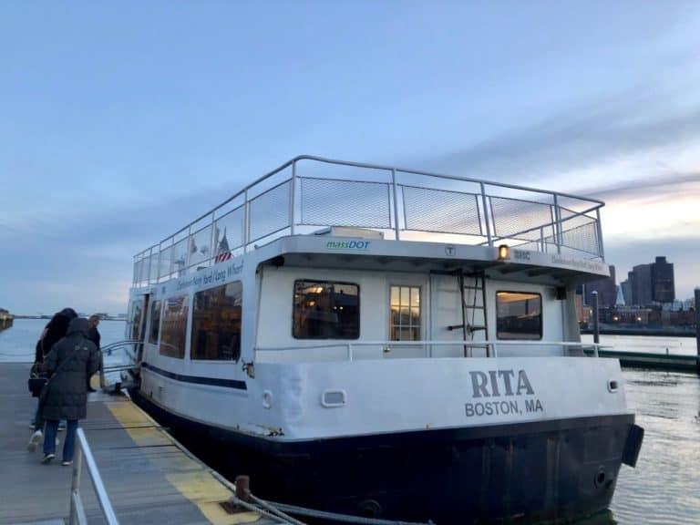 The ferry we took back downtown.