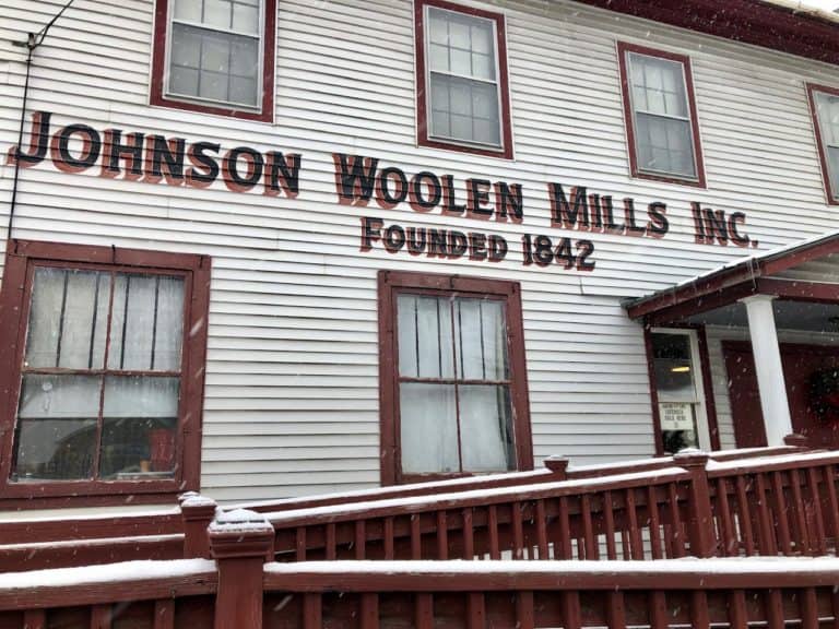 Johnson Woolen Mills: where we both found warm Vermont flannels!