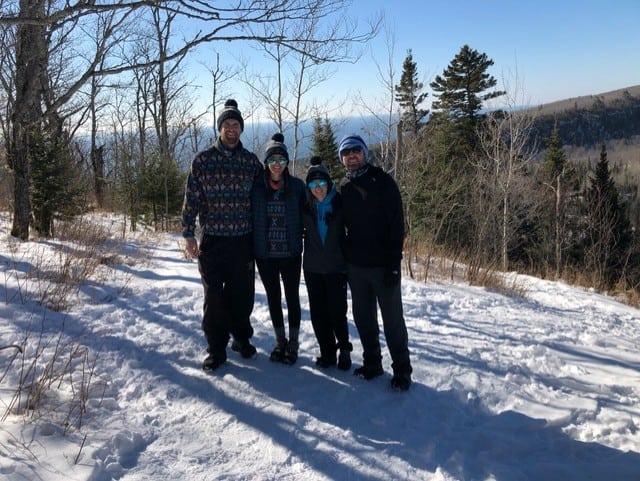 Enjoying some winter hiking!