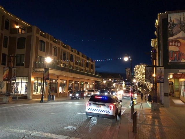 Downtown Park City light up at night!