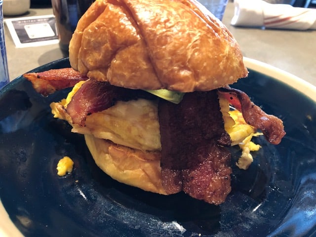 Very tasty breakfast sandwich!