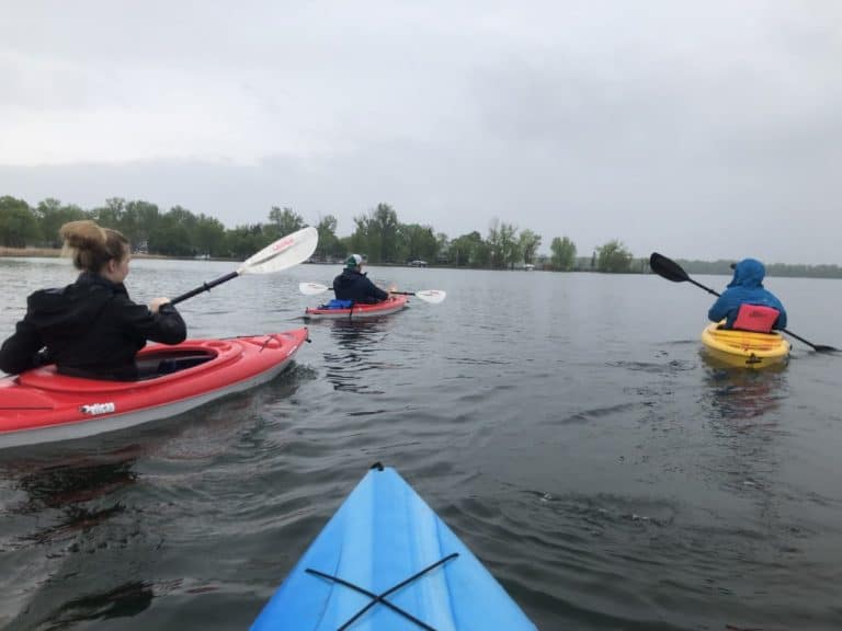 Kayaking with our friends!