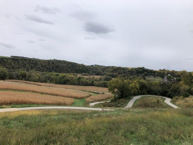 Plenty of rolling hills around Decorah!