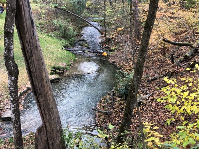 View of the crystal clear Twin Springs!