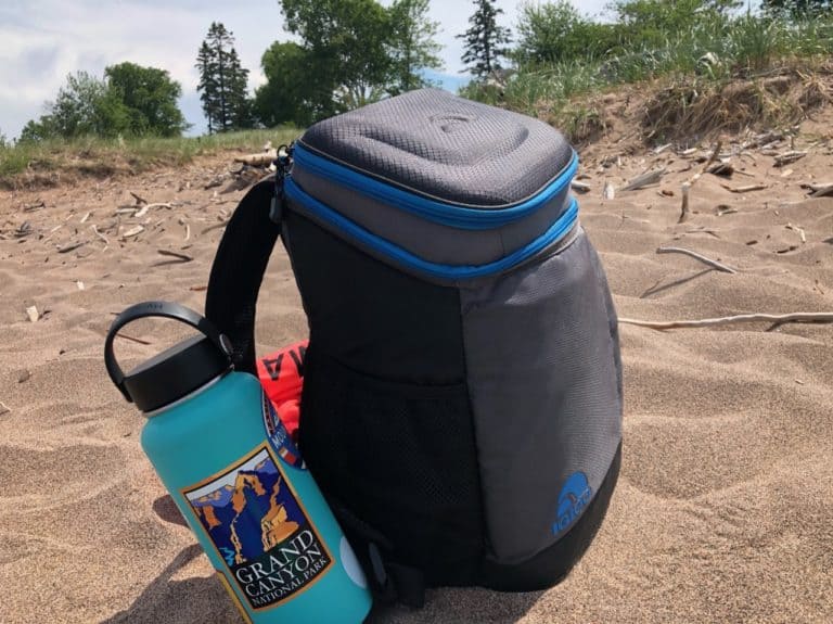 Our backpack cooler came in handy!