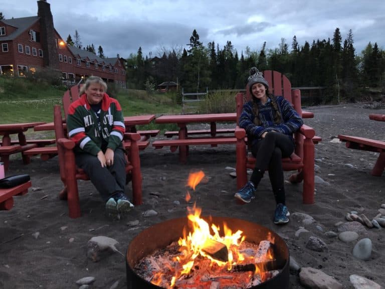 Enjoying the beach bonfires every night!