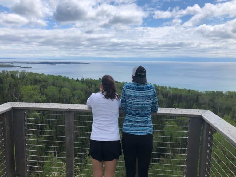 Here's the view from the scenic overlook up in Grand Portage!