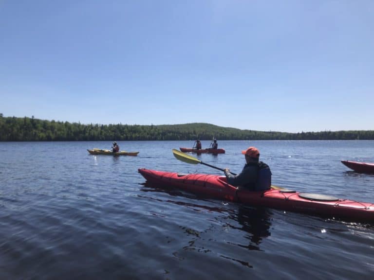 Morning kayaking on Caribou Lake!