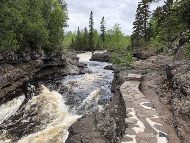 The trail led us along the river for a bit until...