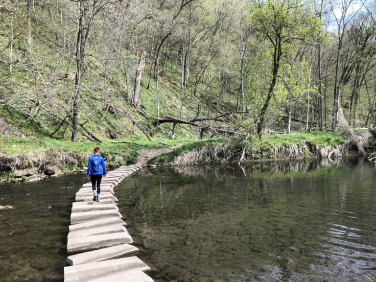 Crossing the river