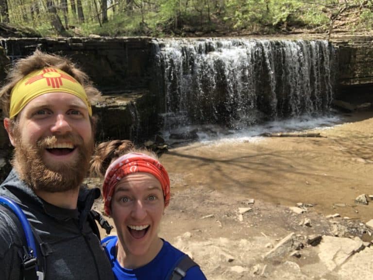 We found a mini waterfall!