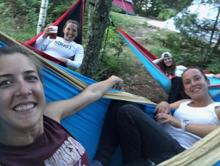 And hanging out on our hammocks!