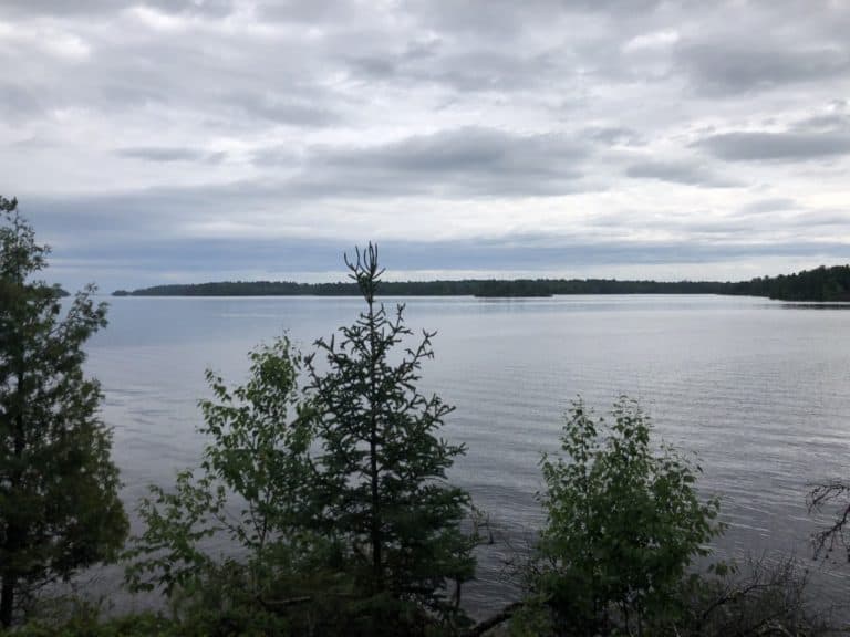 Glimpse of Rainy Lake on Little American Island!