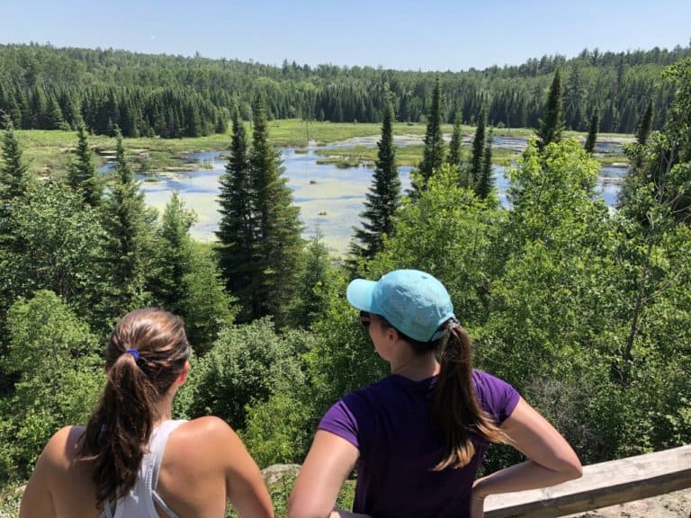 Hanging out at the Beaver Pond Overlook!