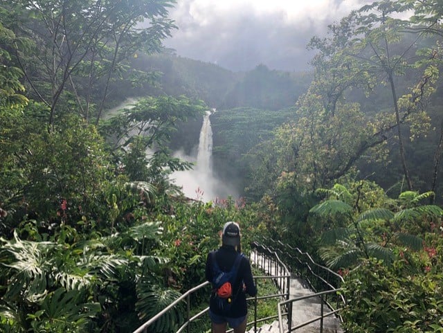 Getting closer to the waterfall!