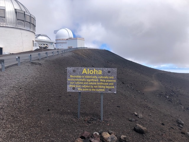 Found the observatories and the summit trail.