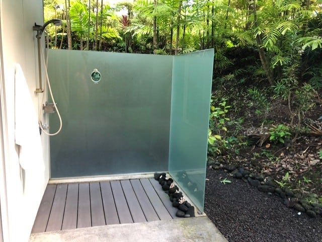 Outdoor shower!