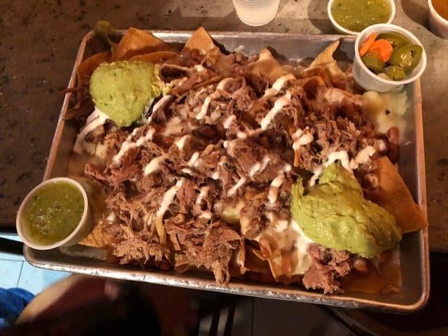 The best nachos ever from Taqueria Diana!