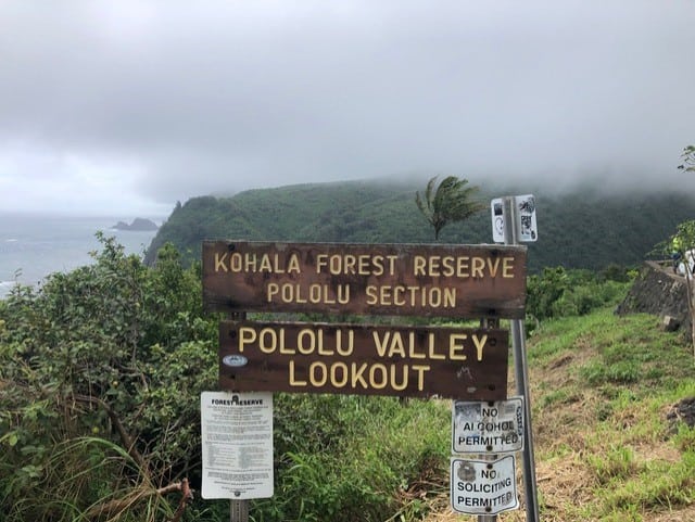 Pololu Valley Lookout