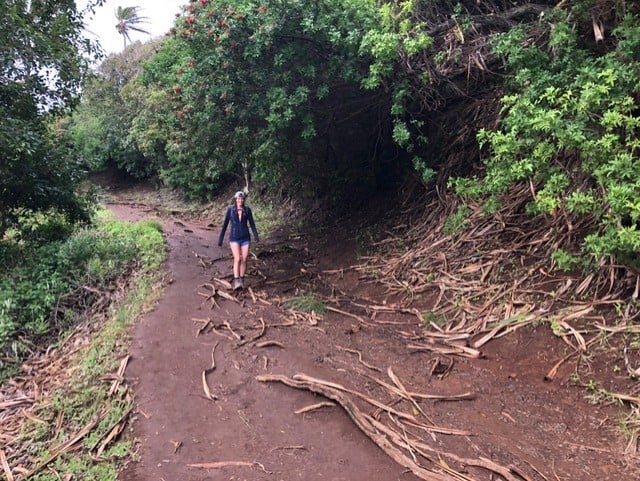 The fresh rain made it a bit slippery.